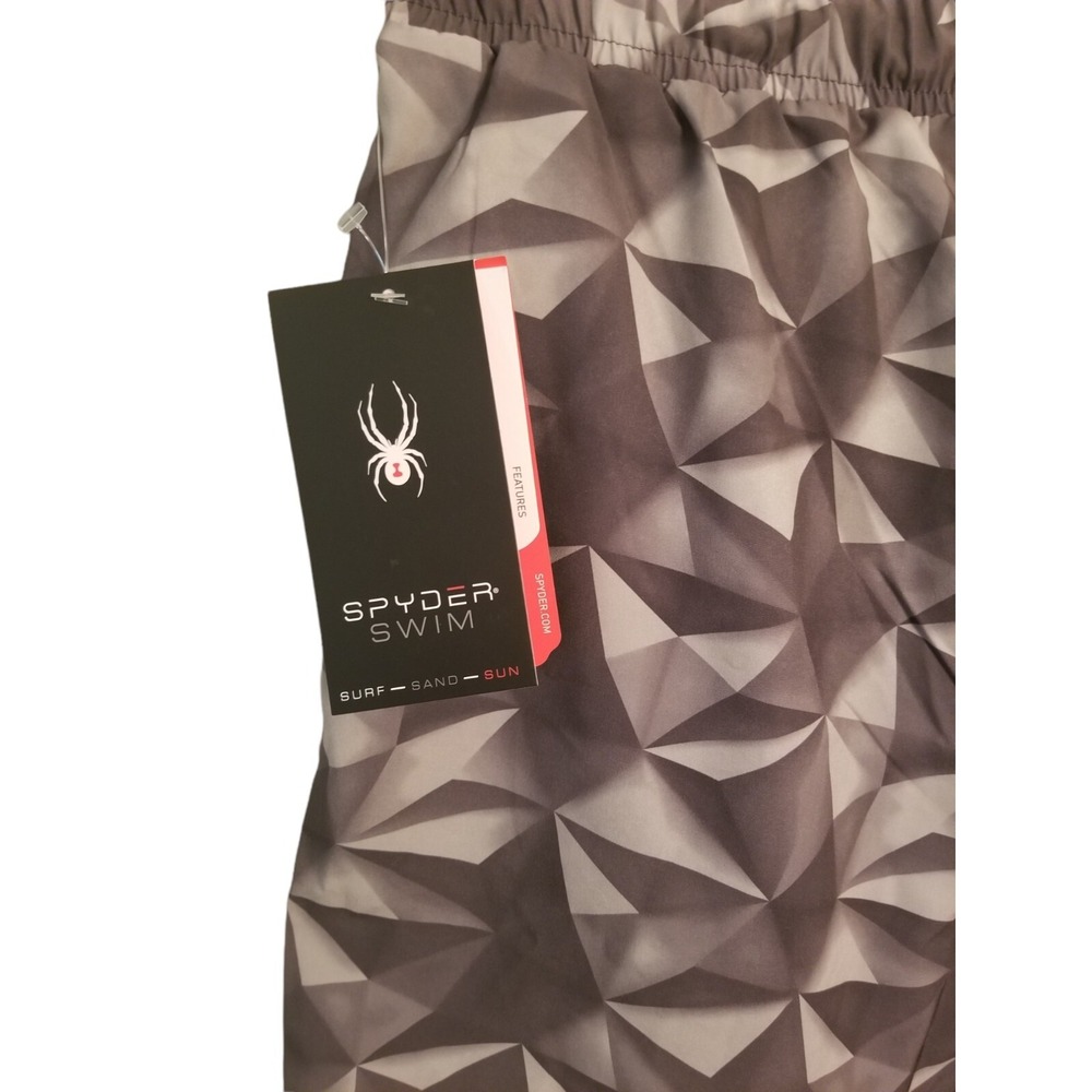 Spyder Swim Men's Shorts Adult Size XL 36, 7 in gray Swim Trunks NWT - Picture 7 of 9